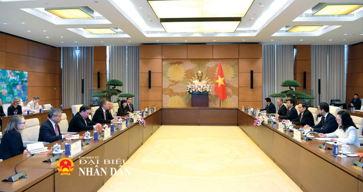 Quang cảnh cuộc tiếp. Ảnh: Lâm Hiển