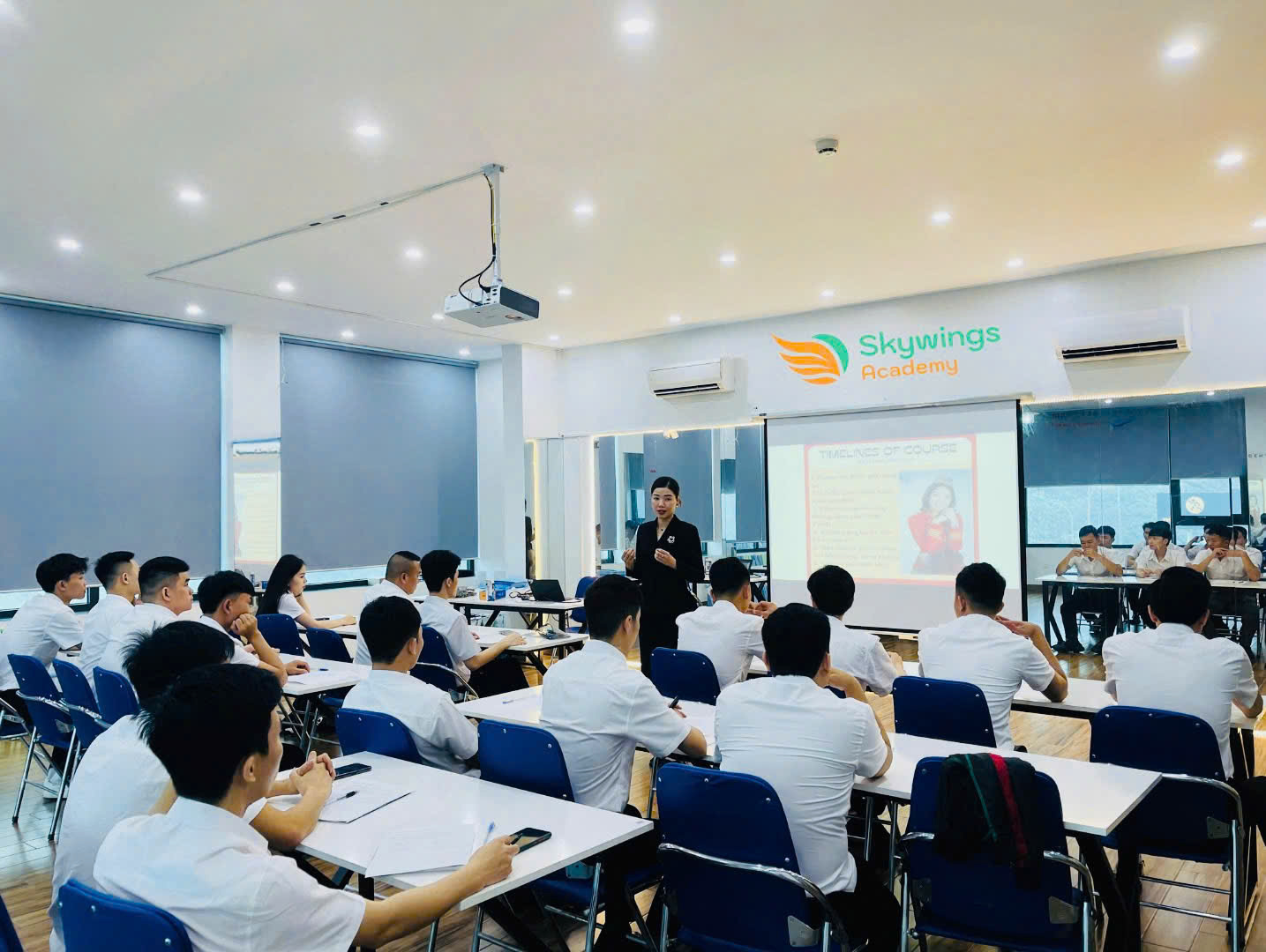 Skywings Academy đem đến cho các học viên với chương trình đào tạo chuyên sâu, bài bản. Ảnh: Skywings Academy.