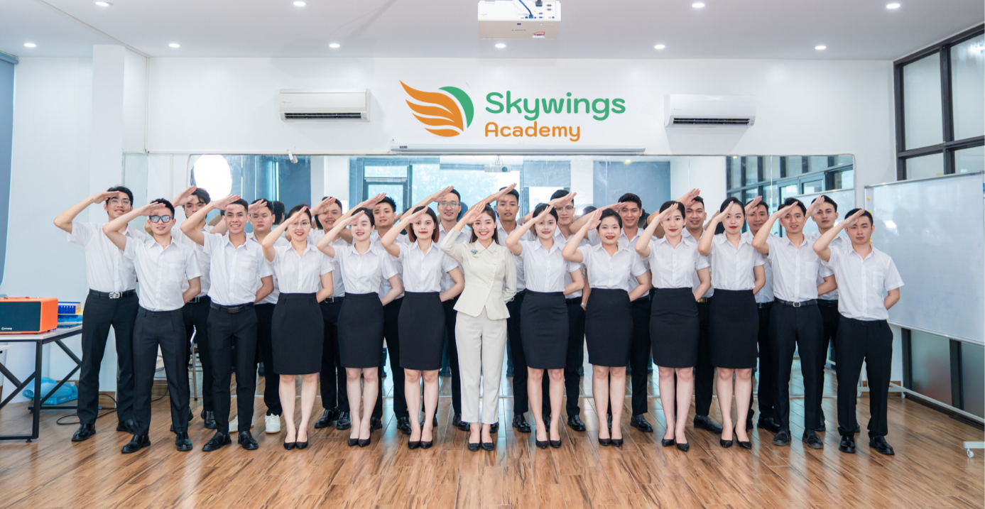 Giải bài toán nhu cầu nhân lực chất lượng cao của ngành Hàng không là sứ mệnh của Skywings Academy. Ảnh: Skywings Academy.