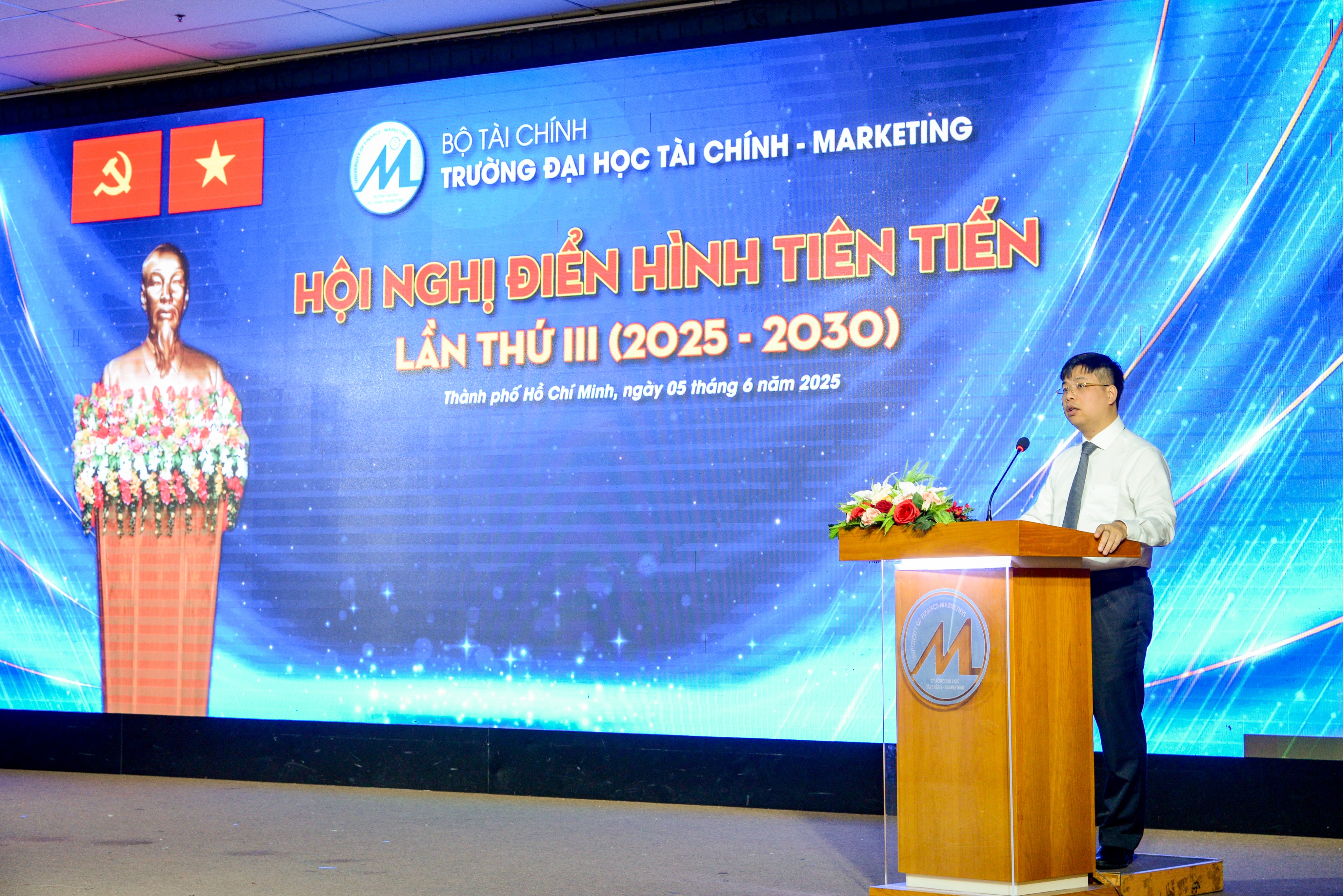 Trường Đại học Tài chính - Marketing tổ chức Hội nghị điển hình tiên tiến lần thứ III (2025 - 2030)