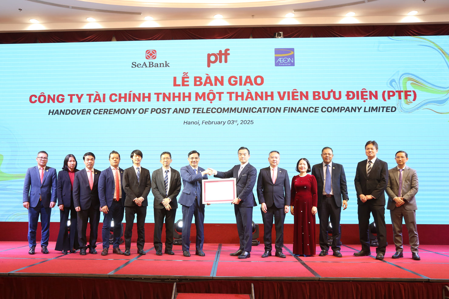 Lễ bàn giao được thực hiện vào tháng 2/2025.