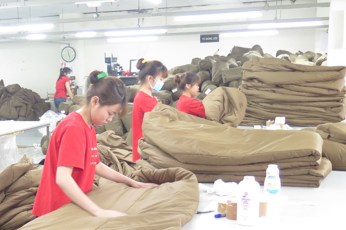 Khu vực FDI lan tỏa đổi mới công nghệ sang doanh nghiệp nội địa trong lĩnh vực may mặc, giúp sản xuất được các sản phẩm có chất lượng tốt.