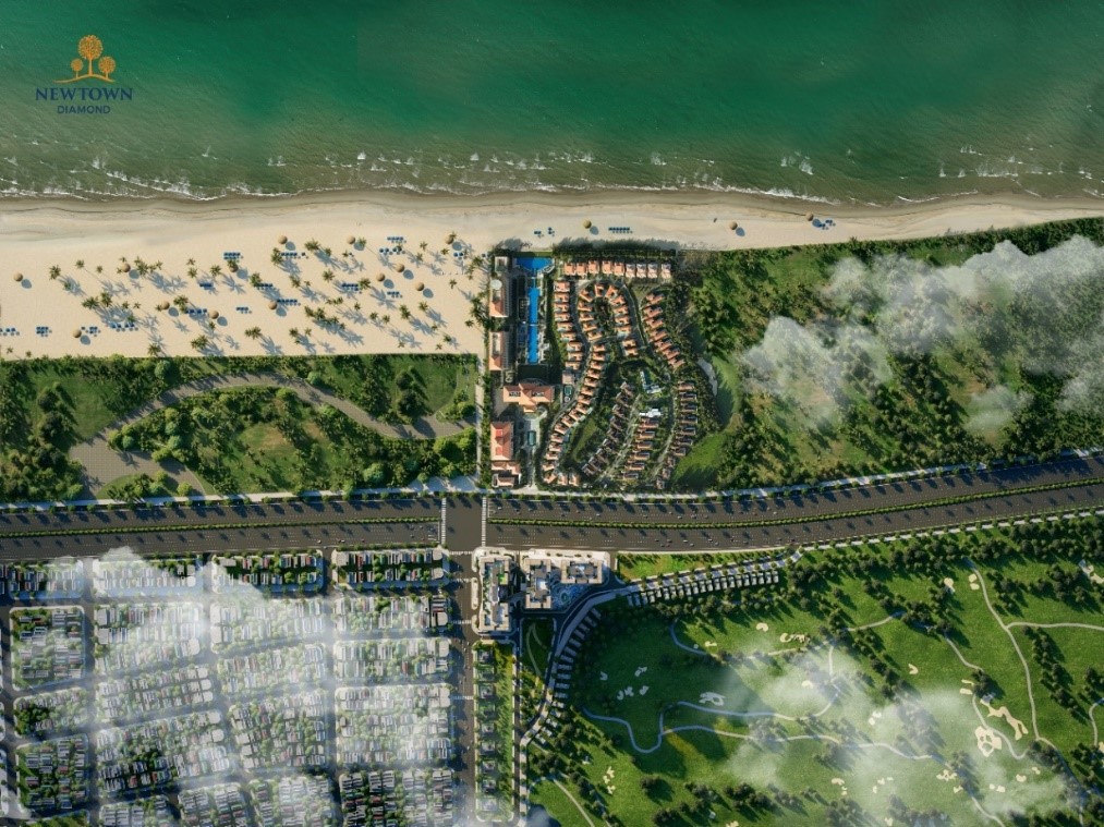 Những bất động sản sát sân golf như Newtown Diamond thường được giới thượng lưu săn đón nhờ độ khan hiếm và tiềm năng lớn. Ảnh: BRG