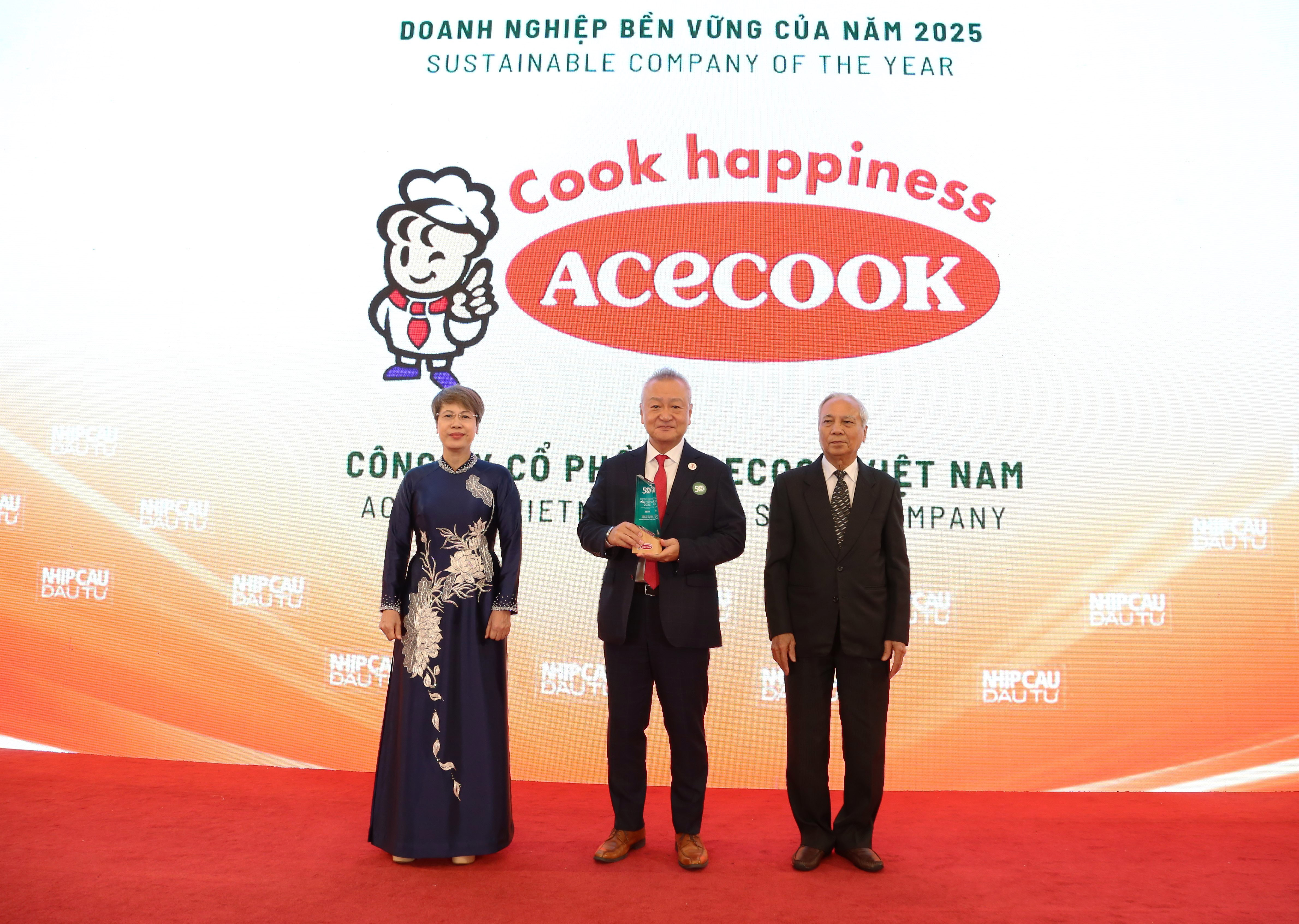 Acecook Việt Nam vào Top 50 Doanh nghiệp phát triển bền vững tiêu biểu Việt Nam 2025