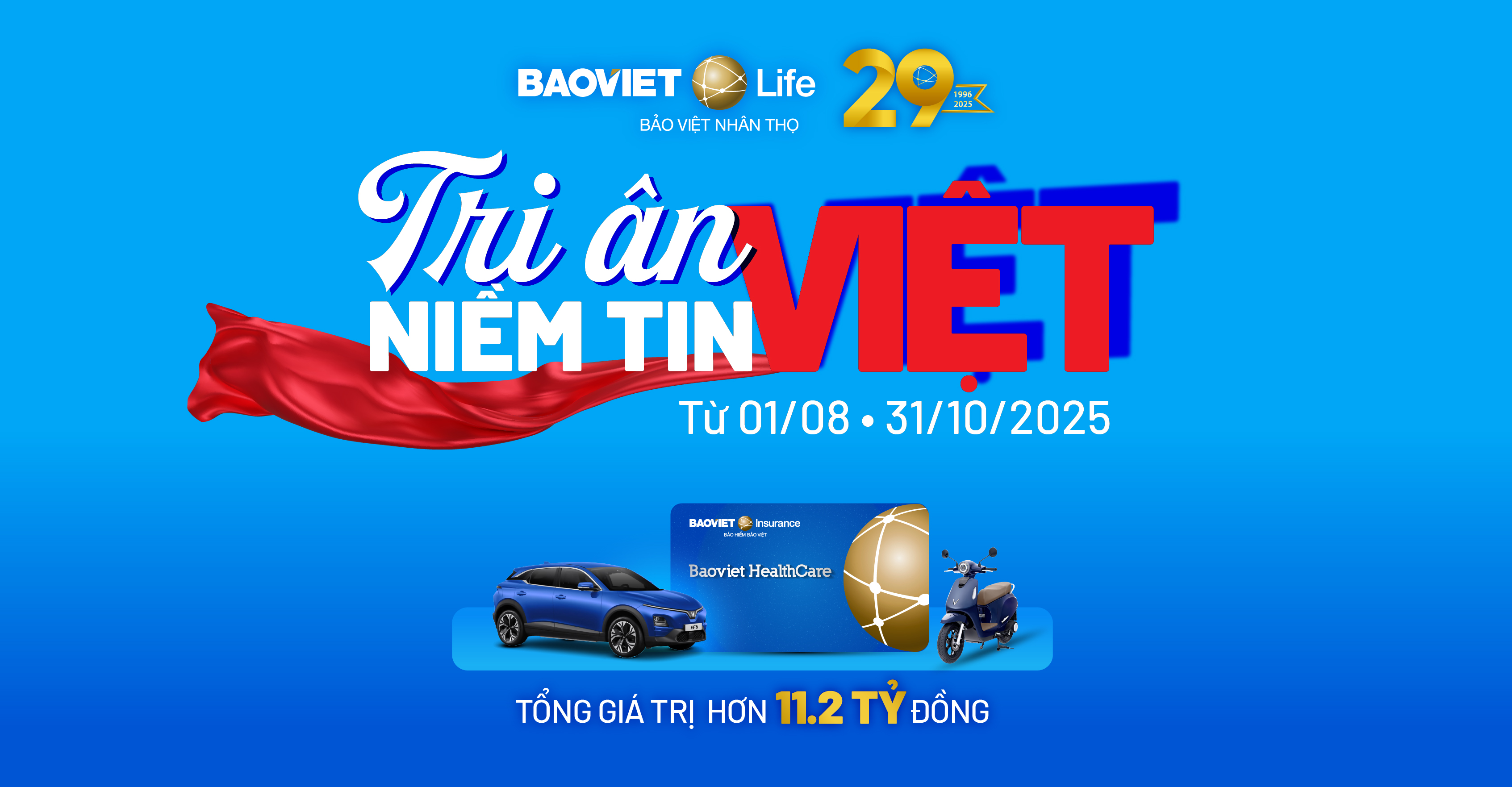 "Tri ân Niềm tin Việt” của Bảo Việt Nhân thọ: Tăng quyền lợi bảo vệ, thêm cơ hội trúng VinFast VF6