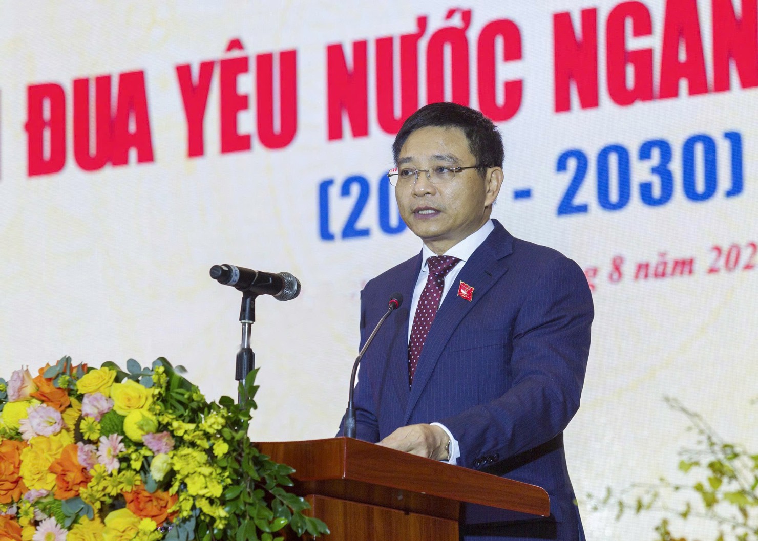 Bộ trưởng Bộ Tài chính Nguyễn Văn Thắng phát biểu chỉ đạo tại Đại hội thi đua yêu nước ngành Tài chính (2025-2030). 