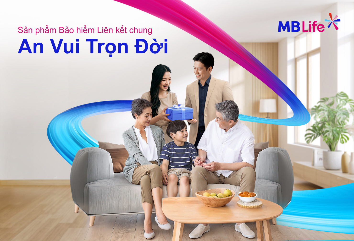 Sản phẩm An Vui Trọn Đời giúp khách hàng yên tâm về tài chính và bảo vệ khách hàng trọn đời.