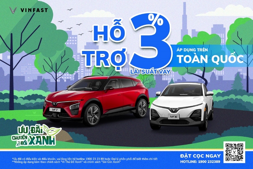 Chính sách Chuyển đổi Xanh với nhiều ưu đãi được VinFast mở rộng tới tất cả các địa phương trên cả nước