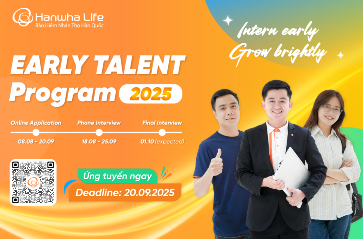 Chi tiết chương trình Early Talent Program” 2025  truy cập tại https://tinyurl.com/yr5633zz.