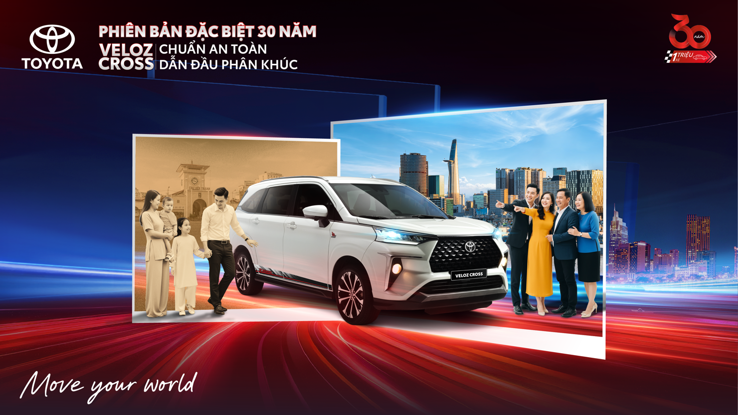 Toyota Việt Nam ra mắt 3 phiên bản đặc biệt Vios, Veloz Cross và Yaris Cross nhân kỷ niệm 30 năm thành lập - Ảnh 1