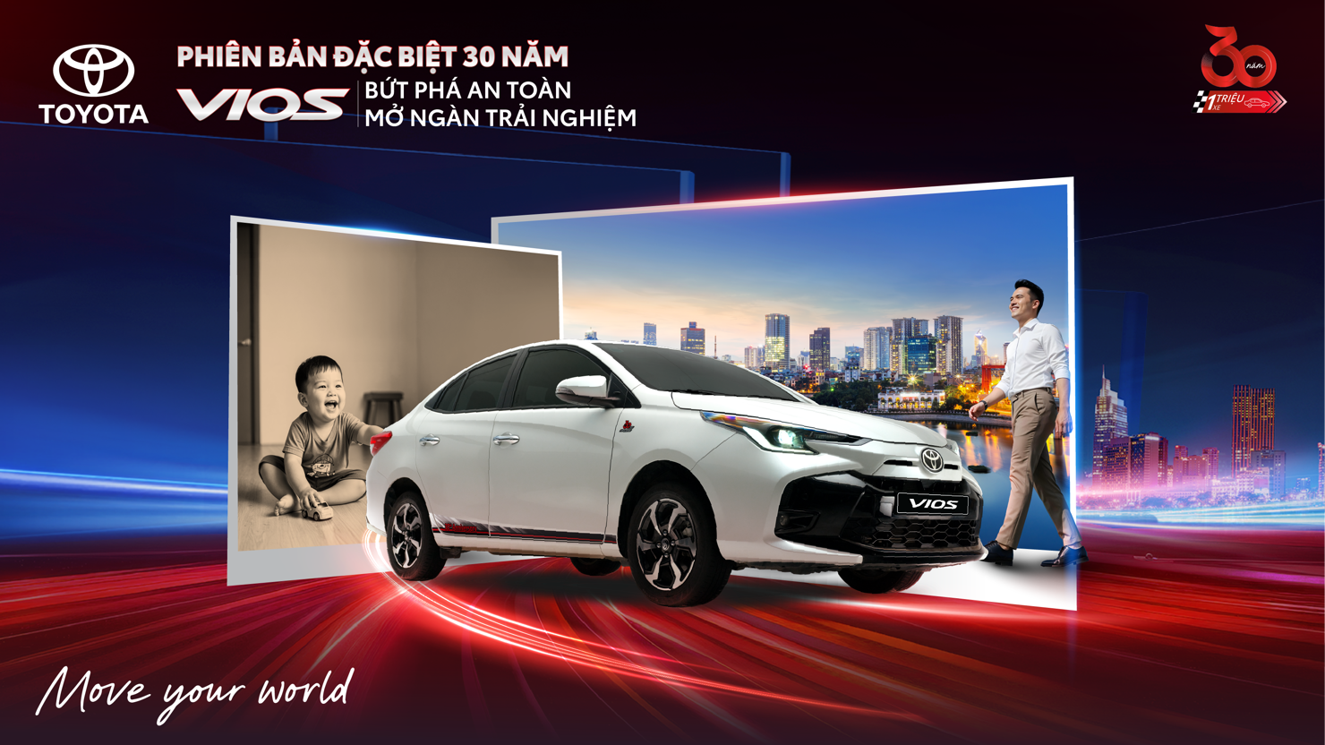 Toyota Việt Nam ra mắt 3 phiên bản đặc biệt Vios, Veloz Cross và Yaris Cross nhân kỷ niệm 30 năm thành lập - Ảnh 2