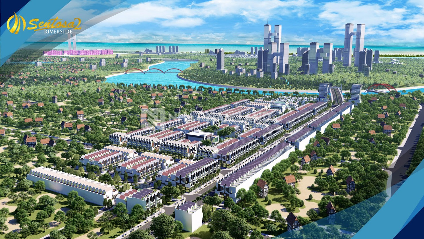 Phối cảnh Khu đô thị Sentosa Riverside (Đà Nẵng)