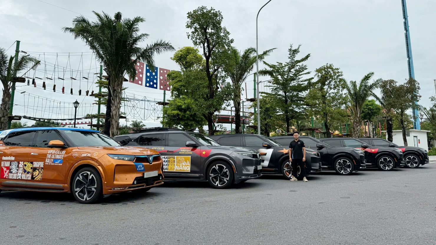 Anh Giang đã cùng các chủ xe VF 9 khác thực hiện nhiều chuyến đi đường dài.