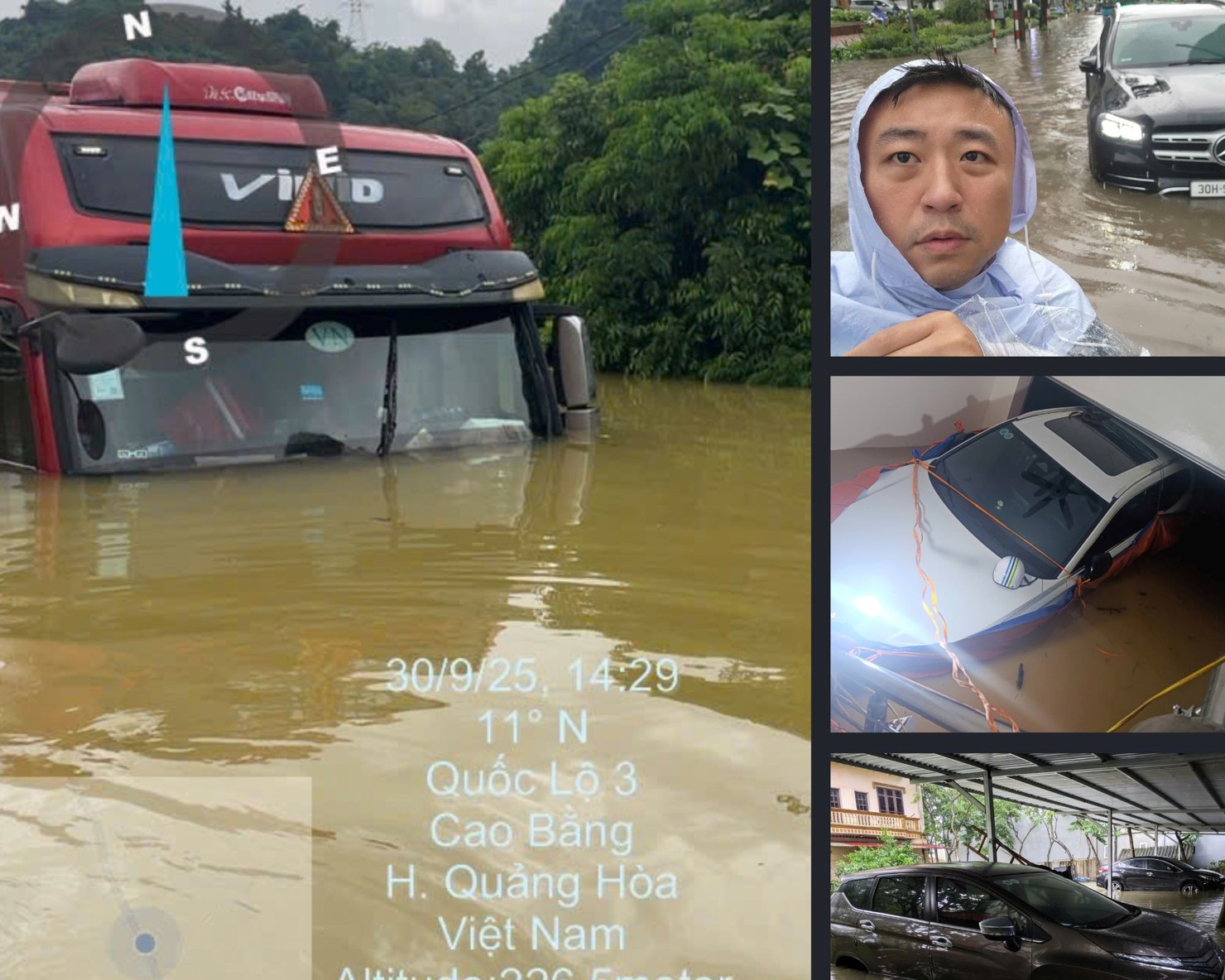 Giám định viên Bảo hiểm BSH tiếp cận hiện trường.