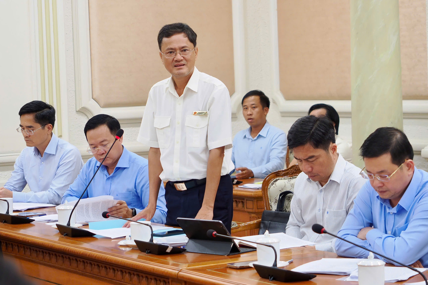 Phó Trưởng Thuế TP. Hồ Chí Minh Phan Văn Dũng phát biểu. Ảnh: PT