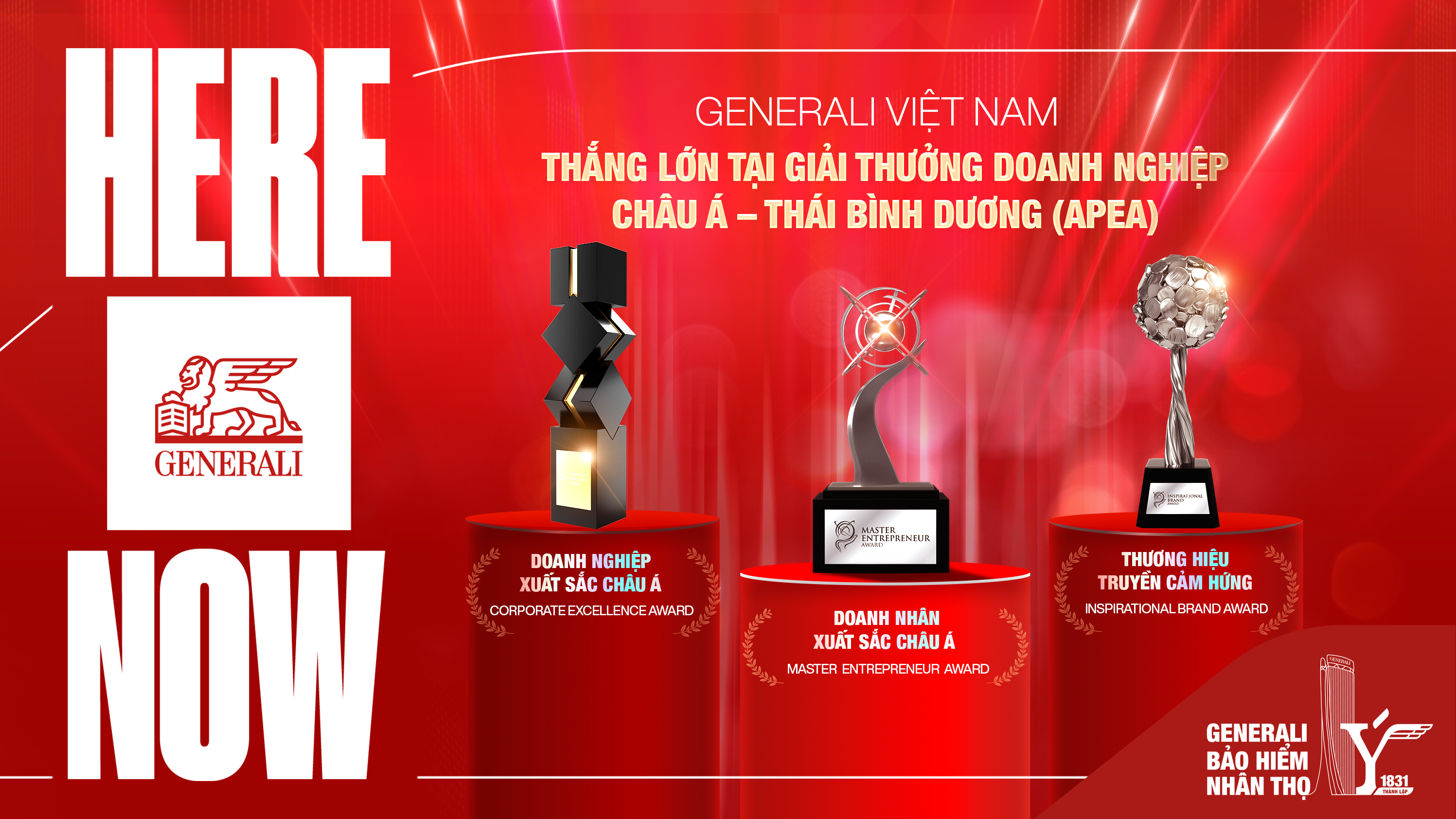 Generali Việt Nam lập “hat-trick” giải thưởng tại Asia Pacific Enterprise Awards 2025