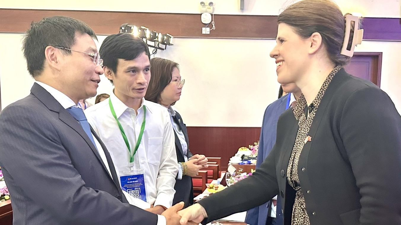 Bộ trưởng Nguyễn Văn Thắng cảm ơn các đại biểu tham dự, góp ý tại hội nghị. Ảnh: T.H
