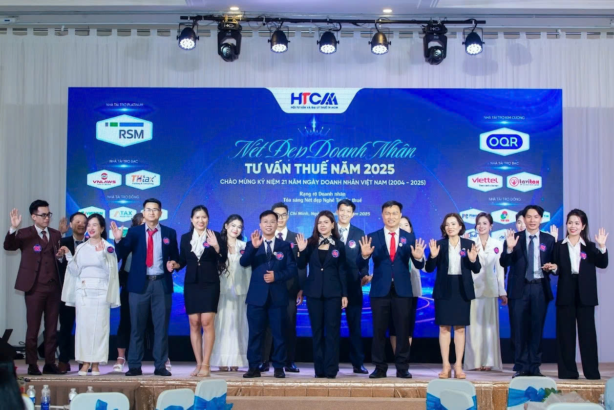 Các doanh nhân tư vấn thuế tại Cuộc thi nét đẹp doanh nhân tư vấn thuế 2025.