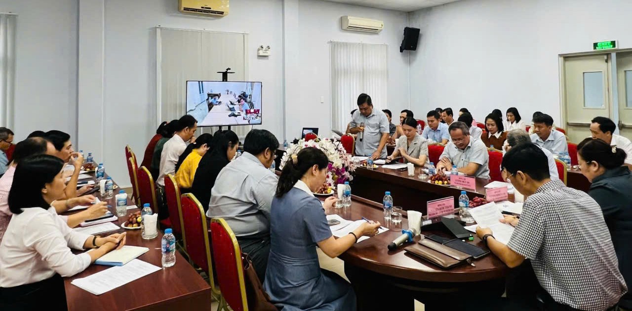 Hội nghị tại trụ sở BHXH cơ sở Tam Thắng, TP. Hồ Chí Minh. Ảnh: Phạm Thọ