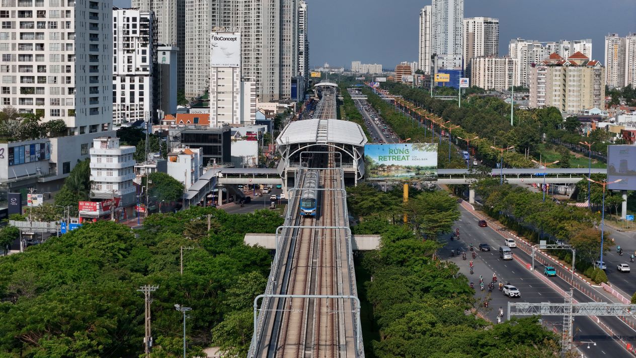 TP. Hồ Chí Minh quy hoạch xây dựng 27 tuyến đường sắt đô thị nhằm giảm tải cho hệ thống đường bộ. Ảnh: CTV
