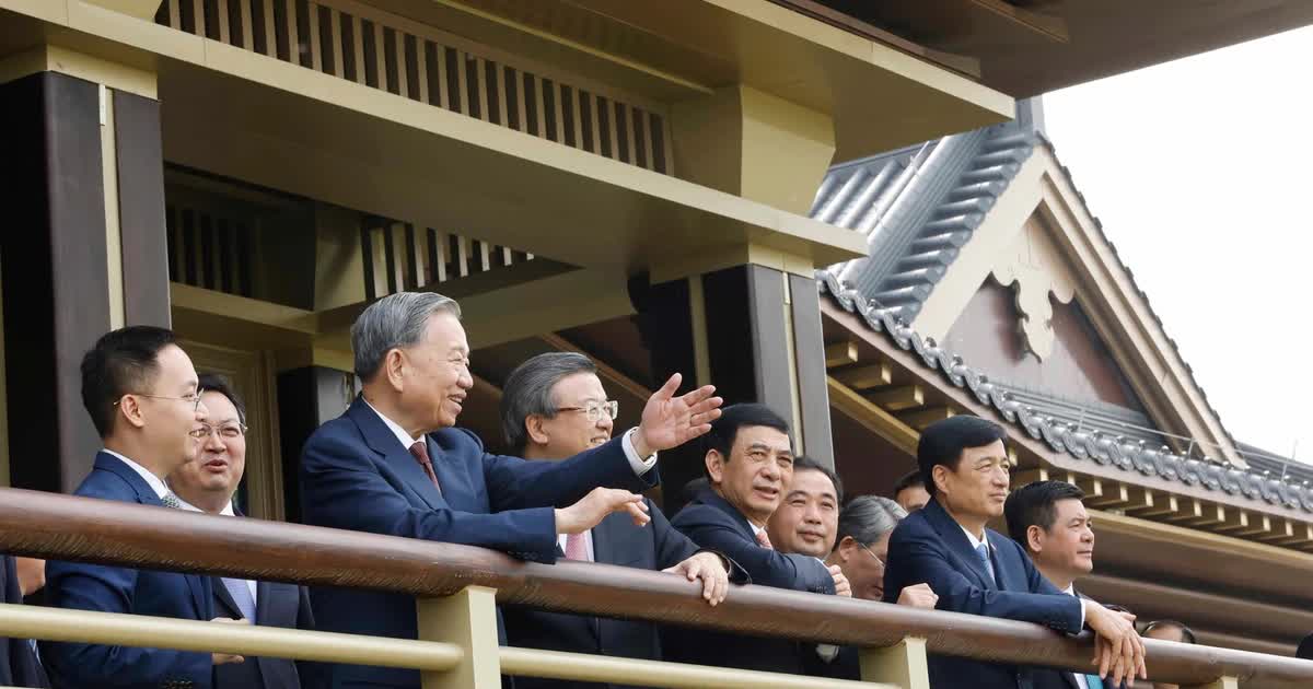 [Ảnh] Tổng Bí thư, Chủ tịch nước Tô Lâm khảo sát tại Khu khởi động của thành phố Hùng An (Trung Quốc)