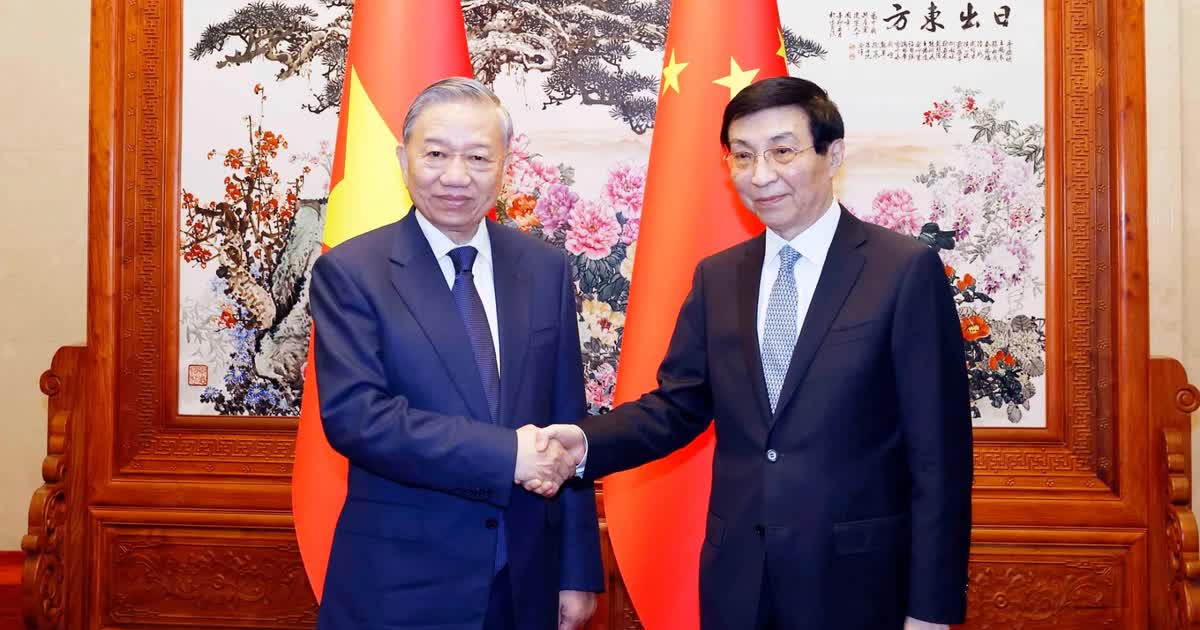 Tổng Bí thư, Chủ tịch nước Tô Lâm hội kiến Chủ tịch Chính hiệp toàn quốc Trung Quốc Vương Hộ Ninh Tổng Bí thư, Chủ tịch nước Tô Lâm hội kiến Chủ tịch Chính hiệp toàn quốc Trung Quốc Vương Hộ Ninh
