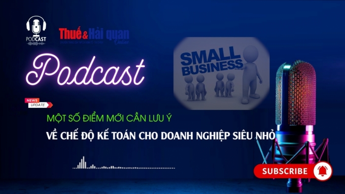 PODCAST:  Một số điểm mới cần lưu ý về chế độ kế toán cho doanh nghiệp siêu nhỏ