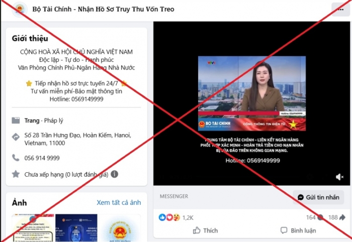 VIDEO: Giả mạo website, Facebook của Bộ Tài chính để lừa đảo chiếm đoạt tài sản