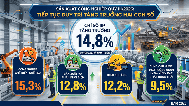 VIDEO: Sản xuất công nghiệp 9 tháng năm 2026 tăng cao nhất kể từ năm 2019