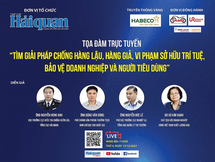 Tọa đàm trực tuyến “Tìm giải pháp chống hàng lậu, hàng giả, vi phạm SHTT, bảo vệ doanh nghiệp và người tiêu dùng”